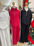 Winter Collar Down Zipper Pullover With Trouser sets